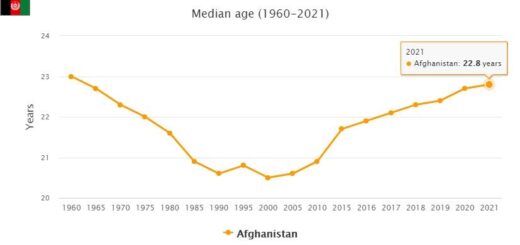 Afghanistan Median Age
